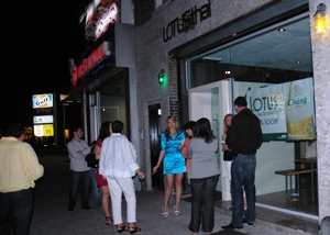 outside